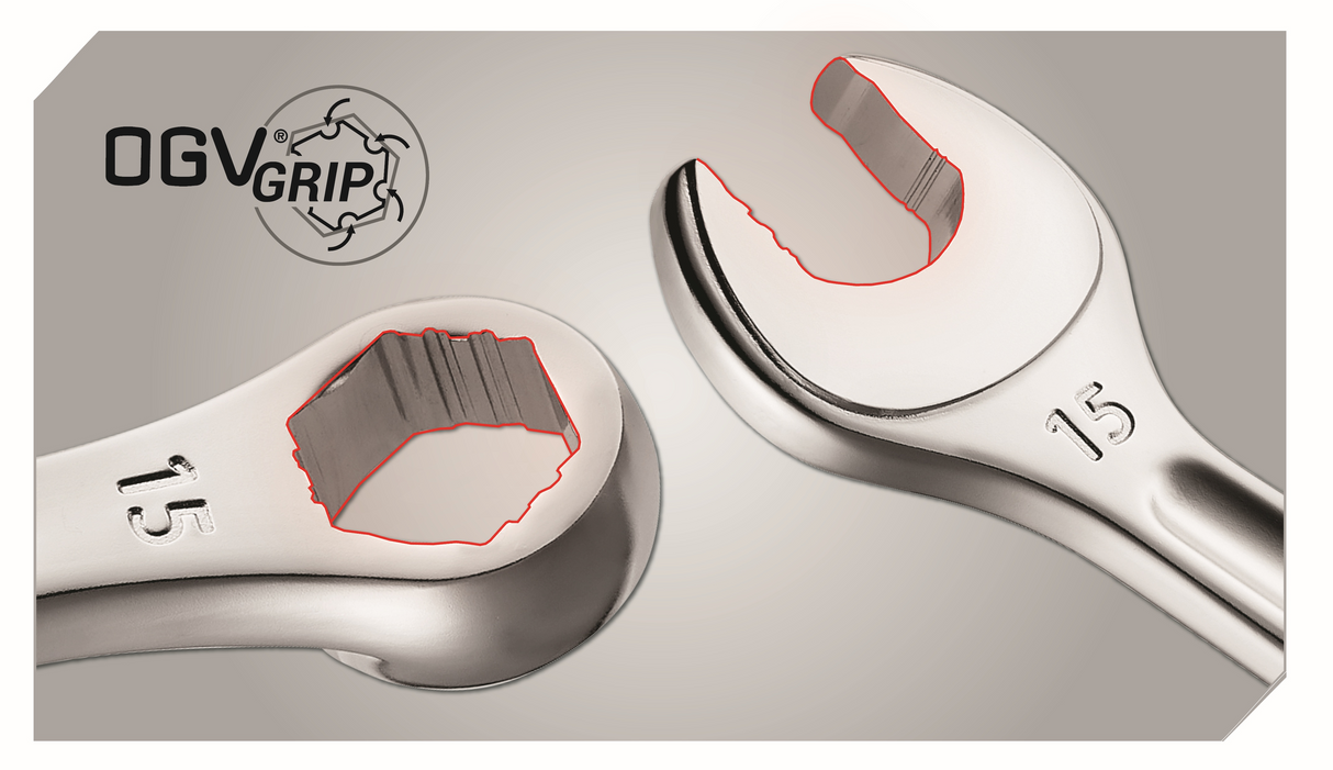 Pack OGV® Grip DBOX - un jeu de clés mixtes 441 en étui 8 pièces + un coffret DBOX 1/2" 21 pièces