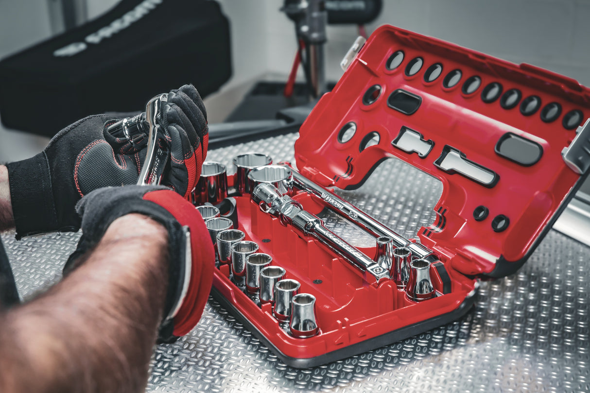 Pack OGV® Grip DBOX - un jeu de clés mixtes 441 en étui 8 pièces + un coffret DBOX 1/2" 21 pièces