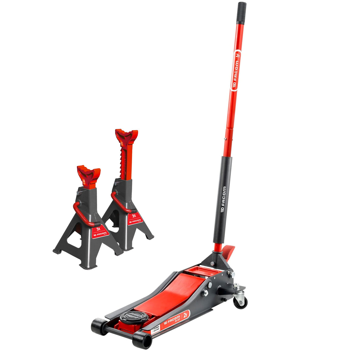 Cric 2 tonnes Extra Plat et Pack Chandelles 3 tonnes - Édition limitée Equip Auto 2025