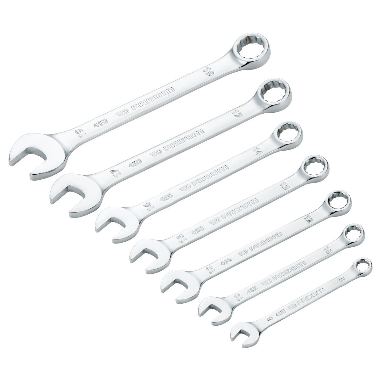 Jeu de clés mixtes - 40B - étui portefeuille - 7 pièces