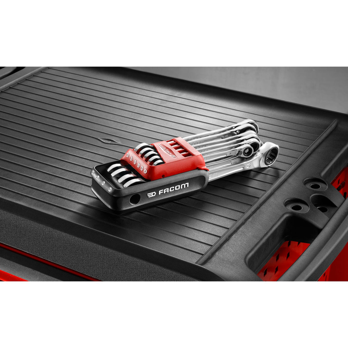 Jeu de 10 clés mixtes à cliquet métriques sur étui portatif, de 8 à 19 mm (avec packaging)