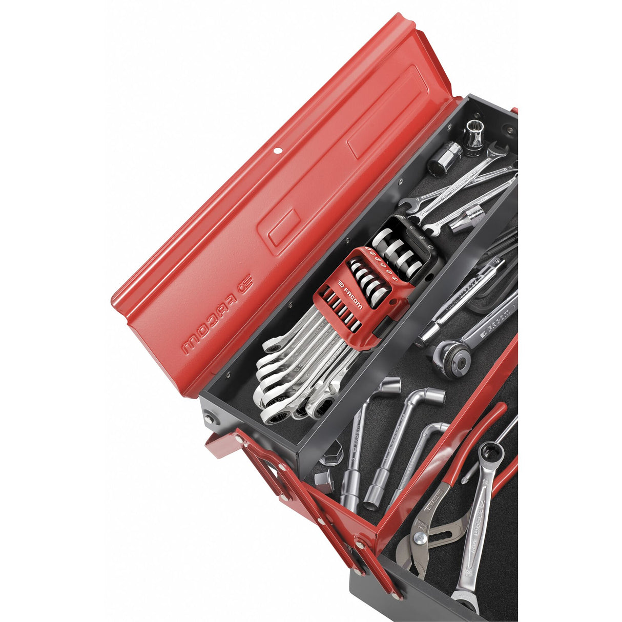 Jeu de 10 clés mixtes à cliquet métriques sur étui portatif, de 8 à 19 mm (avec packaging)