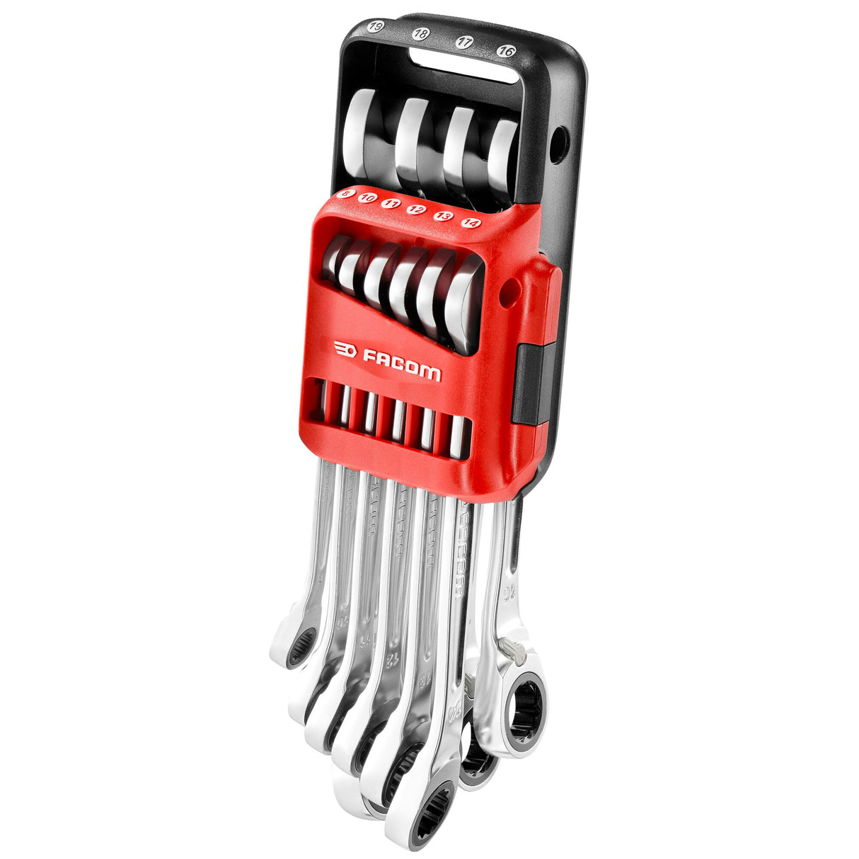 Jeu de 10 clés mixtes à fourche à cliquet métriques