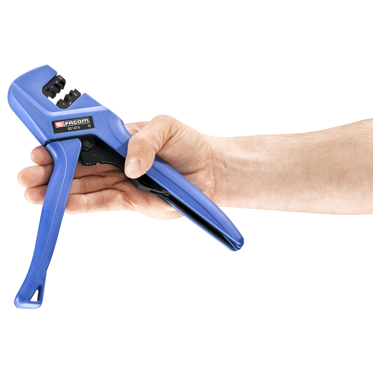 Pince à sertir pour cosses pré-isolées, capacité 0.25-0.75 1-1.5, 2.5, 4, 6, 10 mm²