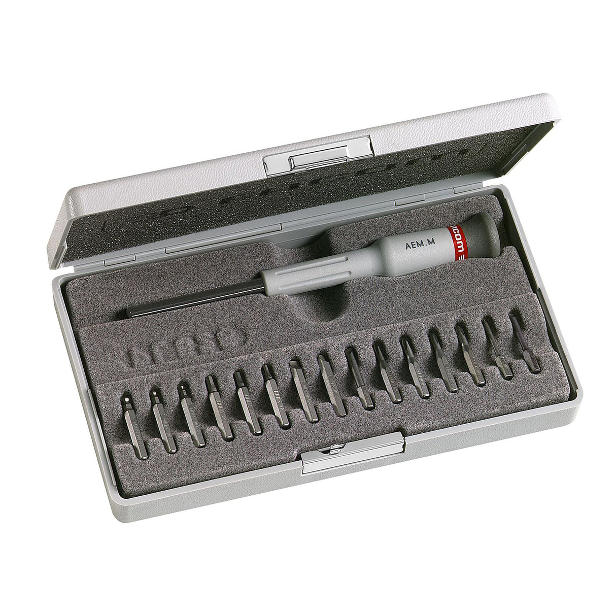 Composition de tournevis et embouts MICRO-TECH®, 16 pièces, mallette rigide