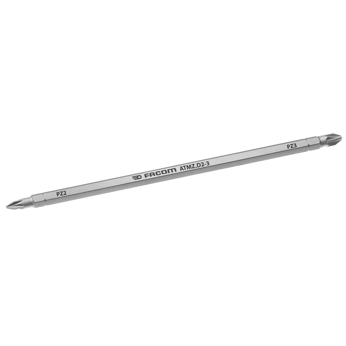 Embout double têtes pour tournevis Pozidriv® 1/4", PZ2, PZ3