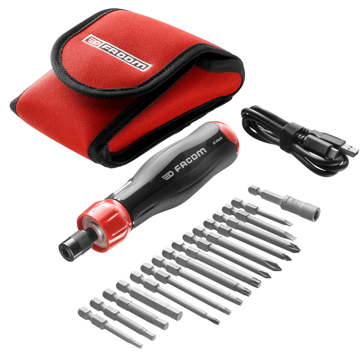 Tournevis E-PROTWIST® à assistance électrique 4V, trousse 16 pièces Maintenance