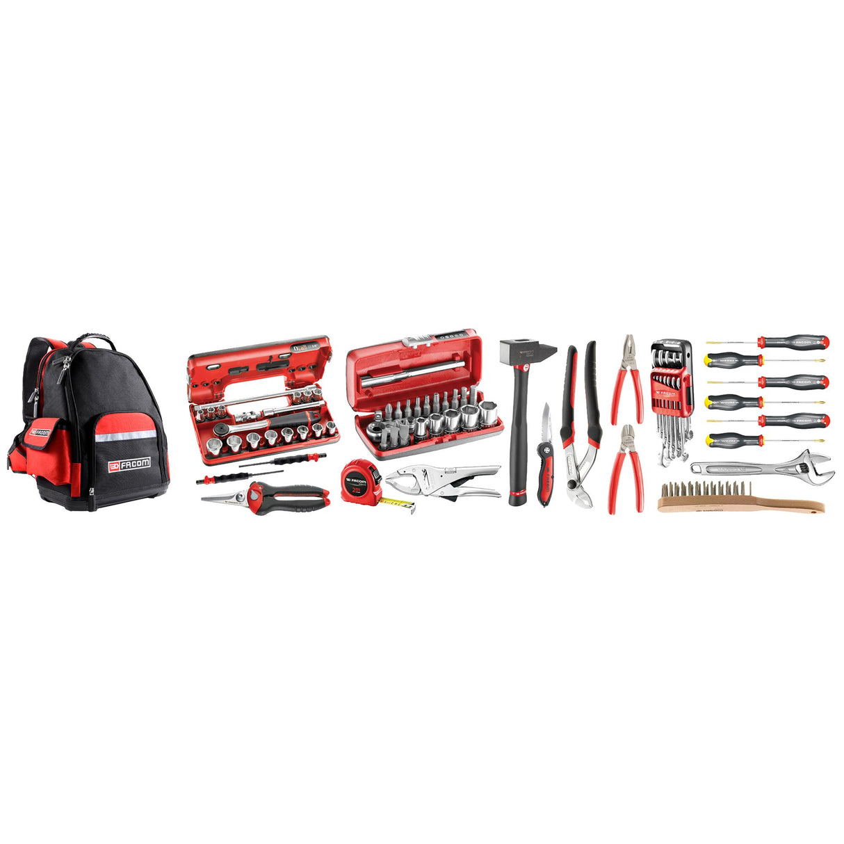Sélection particuliers/enseignement technique 74 outils - sac à dos textile