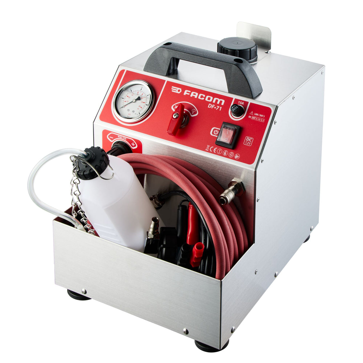 Purgeur de freins portable, 12 volts