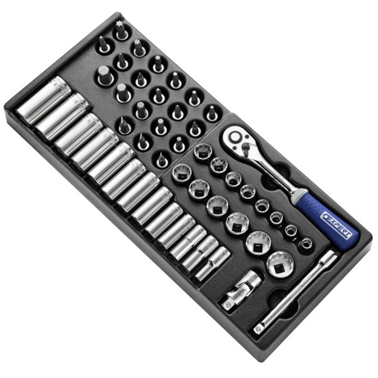 Module de douilles et accessoires 3/8", métriques, 50 pièces