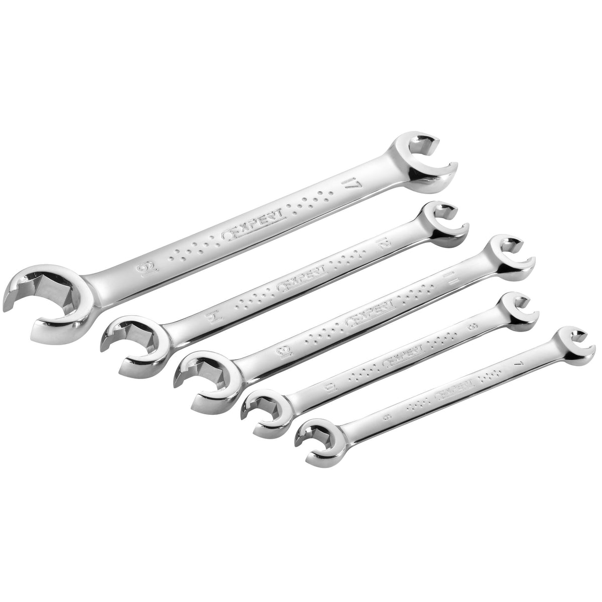 Jeu de clés à tuyauter 6 pans, 5 pièces