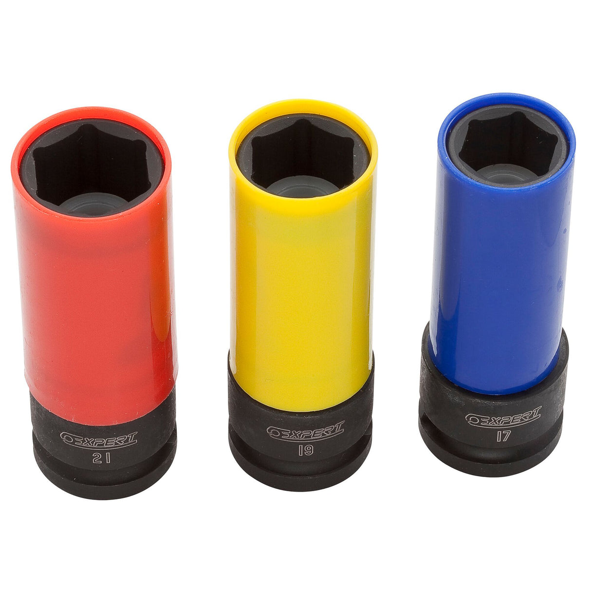 Coffret douilles et accessoires, 1/2", 21 pièces