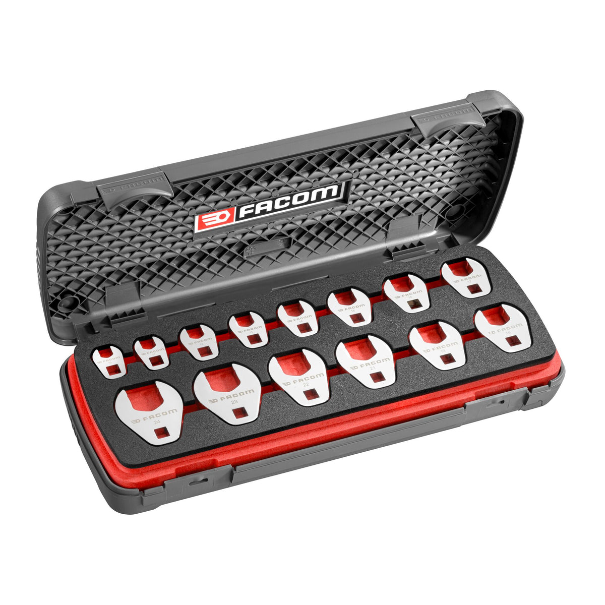 Facom J.17CF Crowfoot Wrench - 3/8" Drive, 17mm Fixed Terminal, Professional Mechanics Tool
