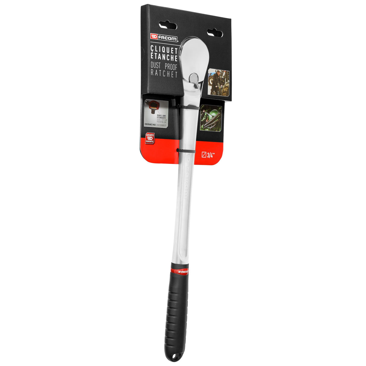 Cliquet étanche haute performance, 3/4"