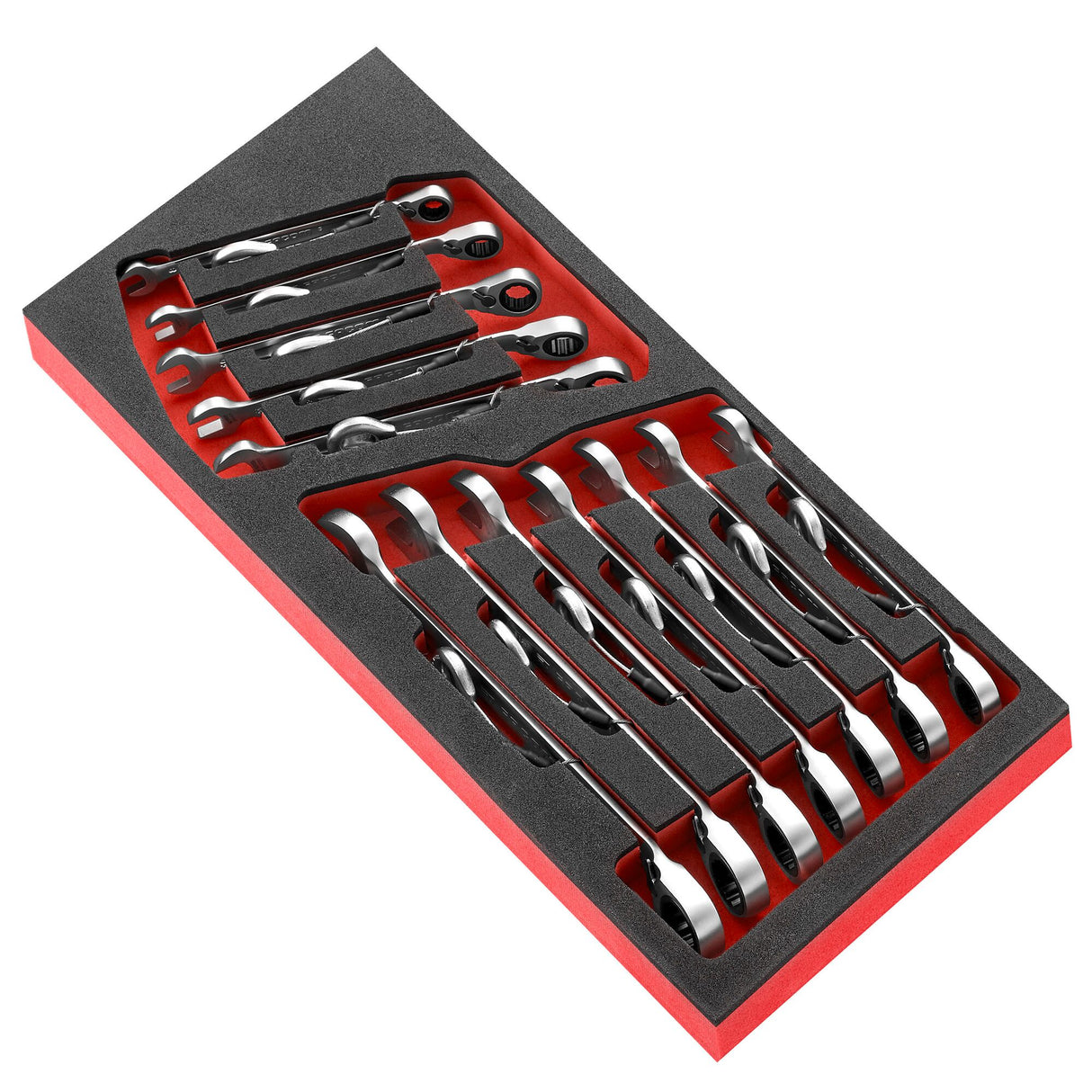 Module mousse 12 clés mixtes à cliquet de 8 à 19 mm - SLS