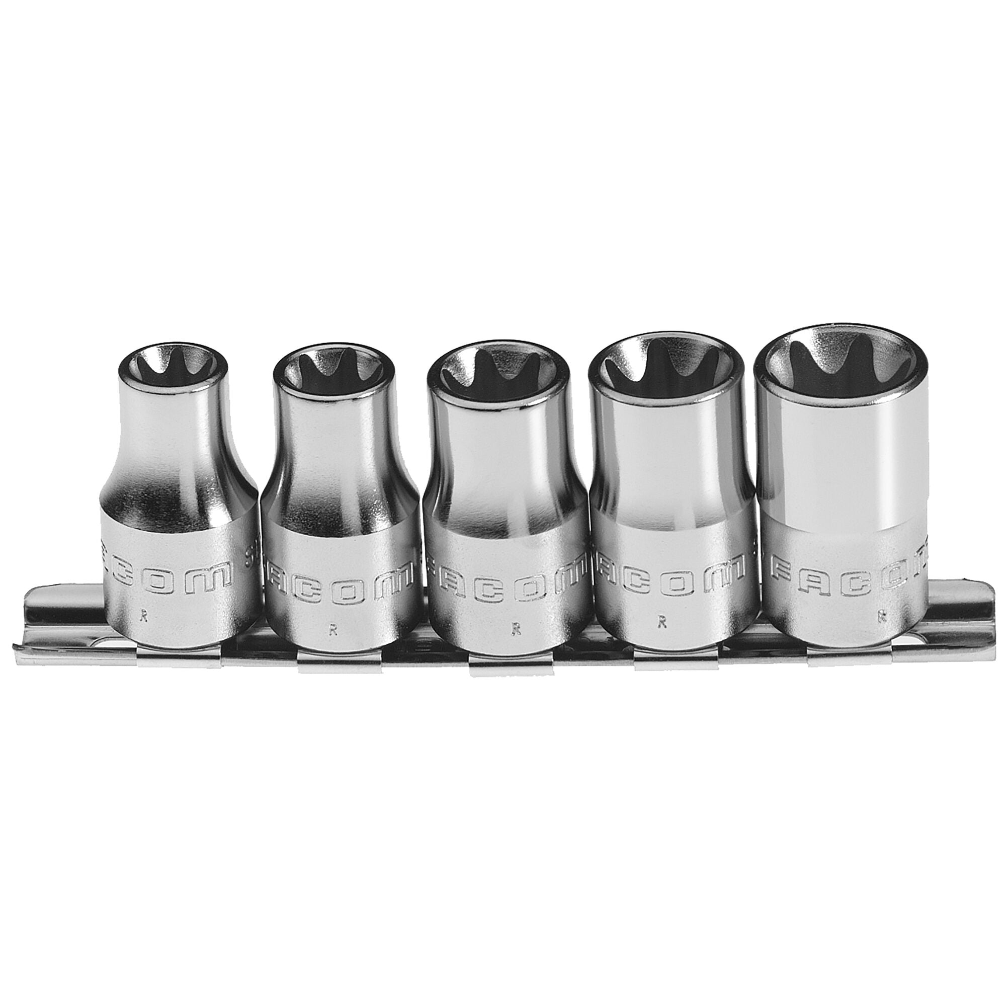 FACOM 1/2 Zoll Steckschlüssel Für Torx-Außensprofil, Größe E12 (12 Mm), STX.12 – Glanzverchromt
