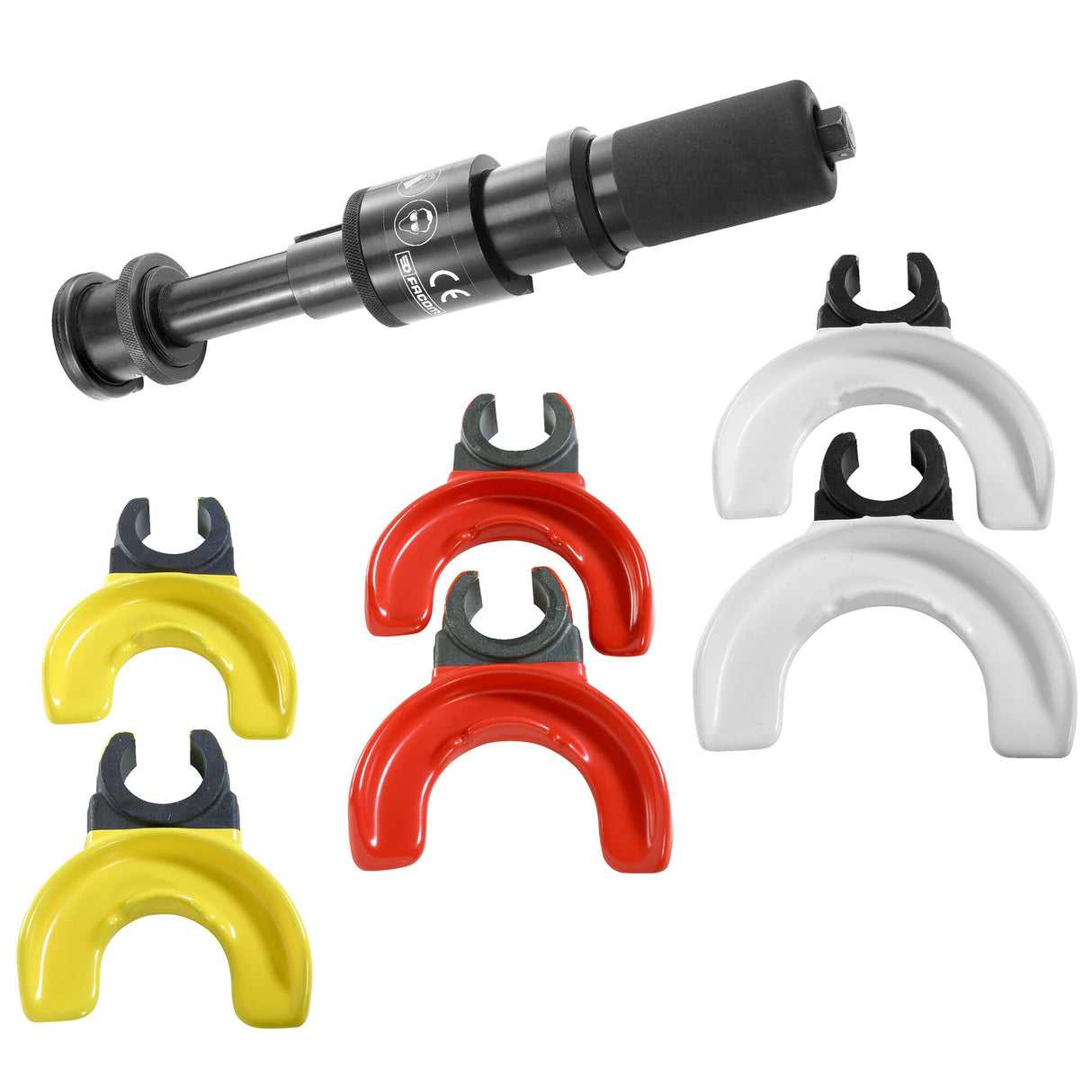 Compresseur de ressort, système universel à coupelles interchangeables