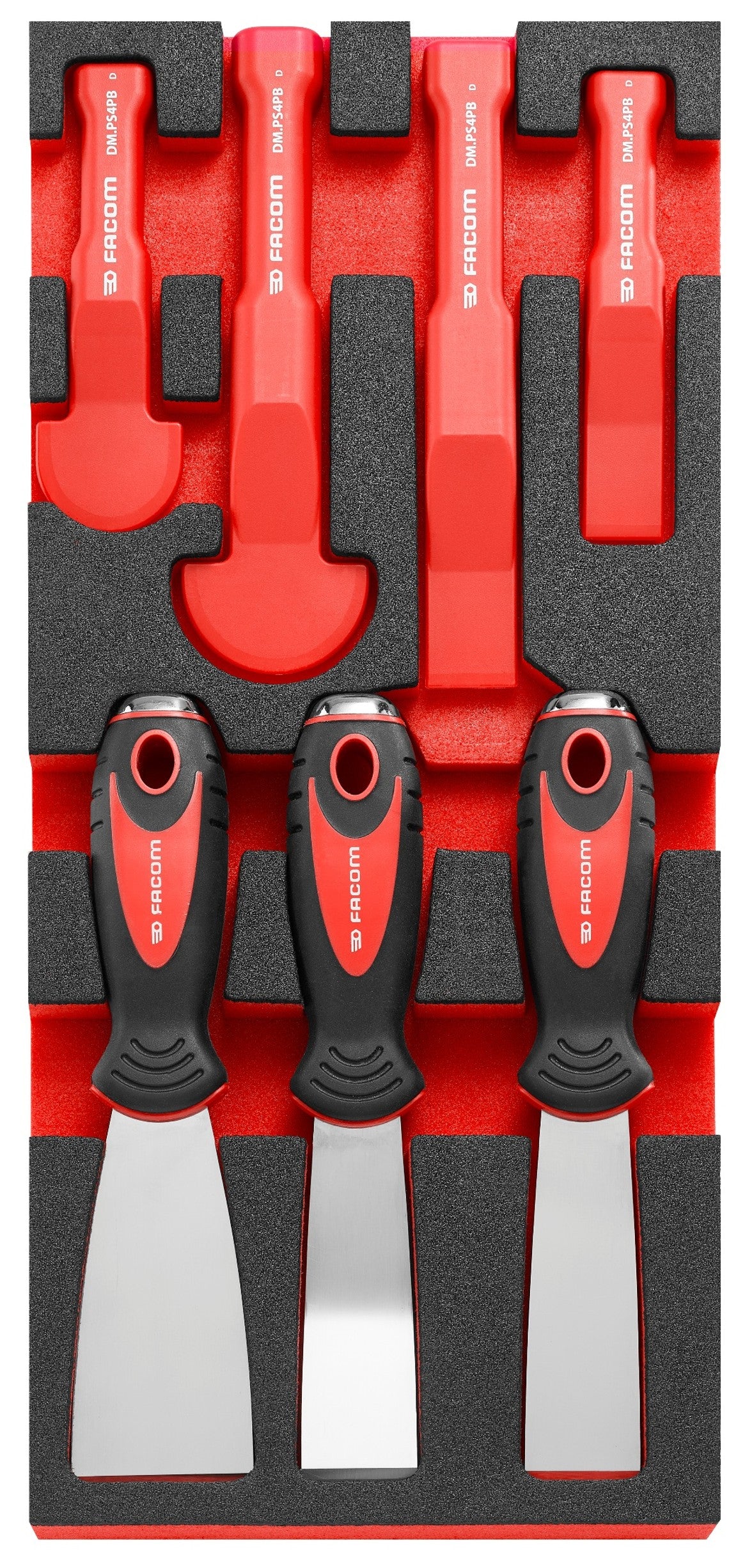 Composition en module mousse 1/3, Grattoirs