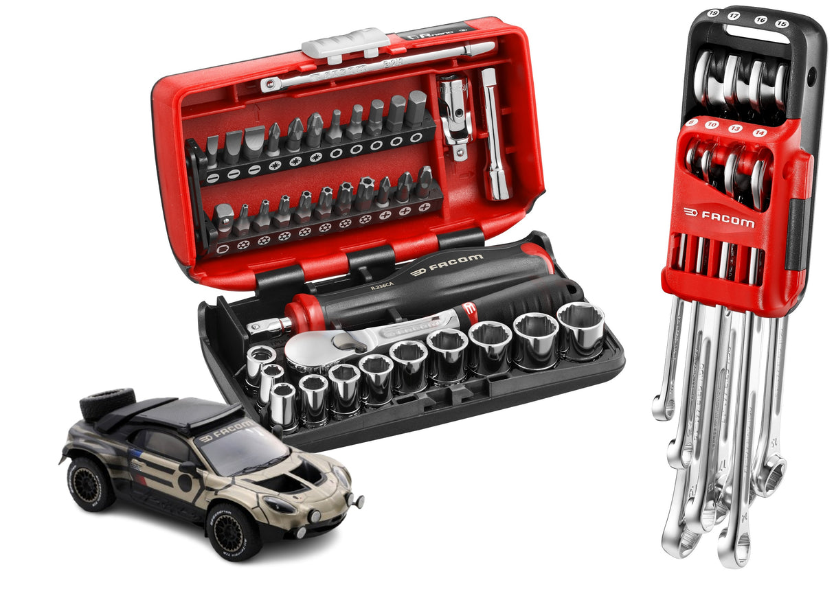 Pack OGV® Grip NANO - un jeu de clés mixtes 441 en étui 8 pièces + un coffret NANO 1/4" 38 pièces