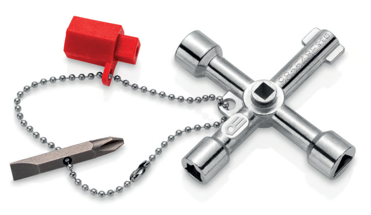 Clé 4 empreintes pour armoires