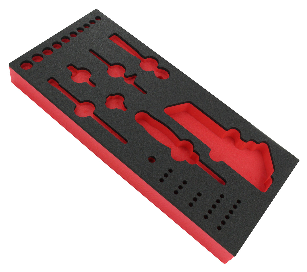 Plateau mousse pour cliquet douilles 1/4"