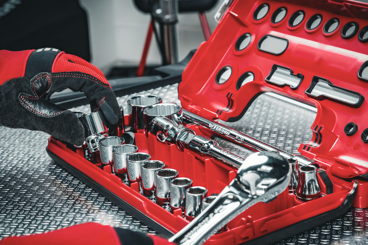 Pack OGV® Grip DBOX - un jeu de clés mixtes 441 en étui 8 pièces + un coffret DBOX 1/2" 21 pièces