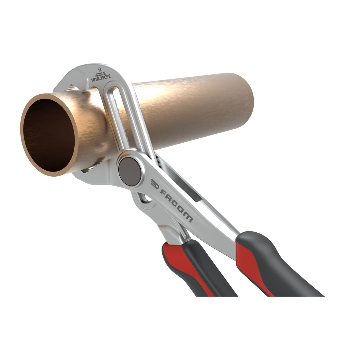 Pince multiprise entrepassée à réglage rapide, manche bi-matière, 250 mm