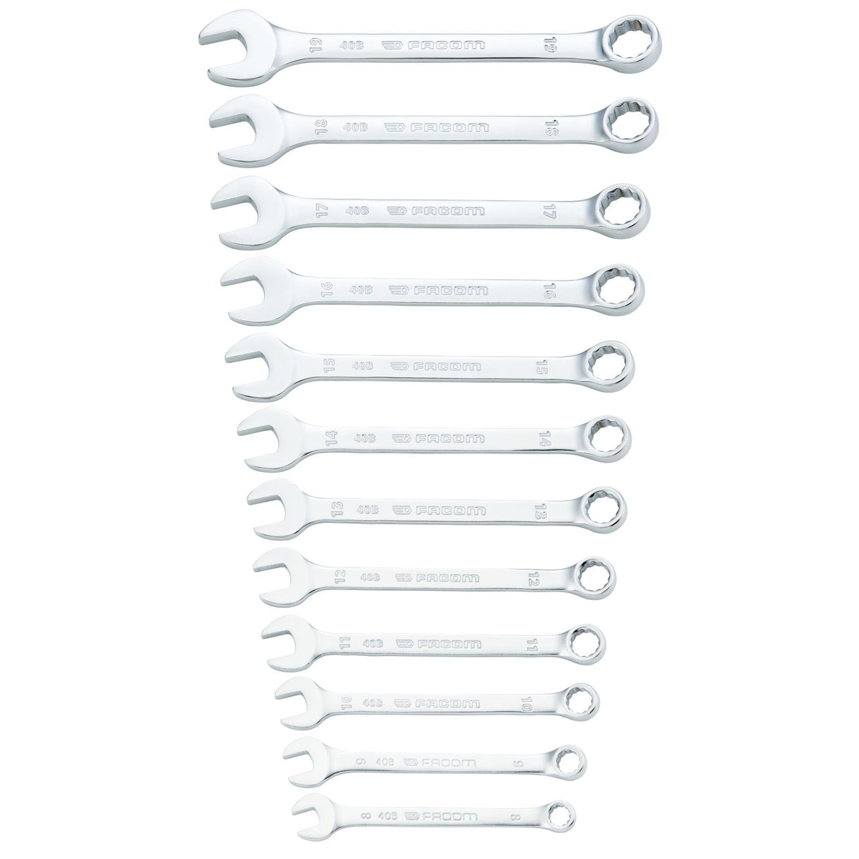 Jeu de clés mixtes - 40B - étui portefeuille - 12 pièces