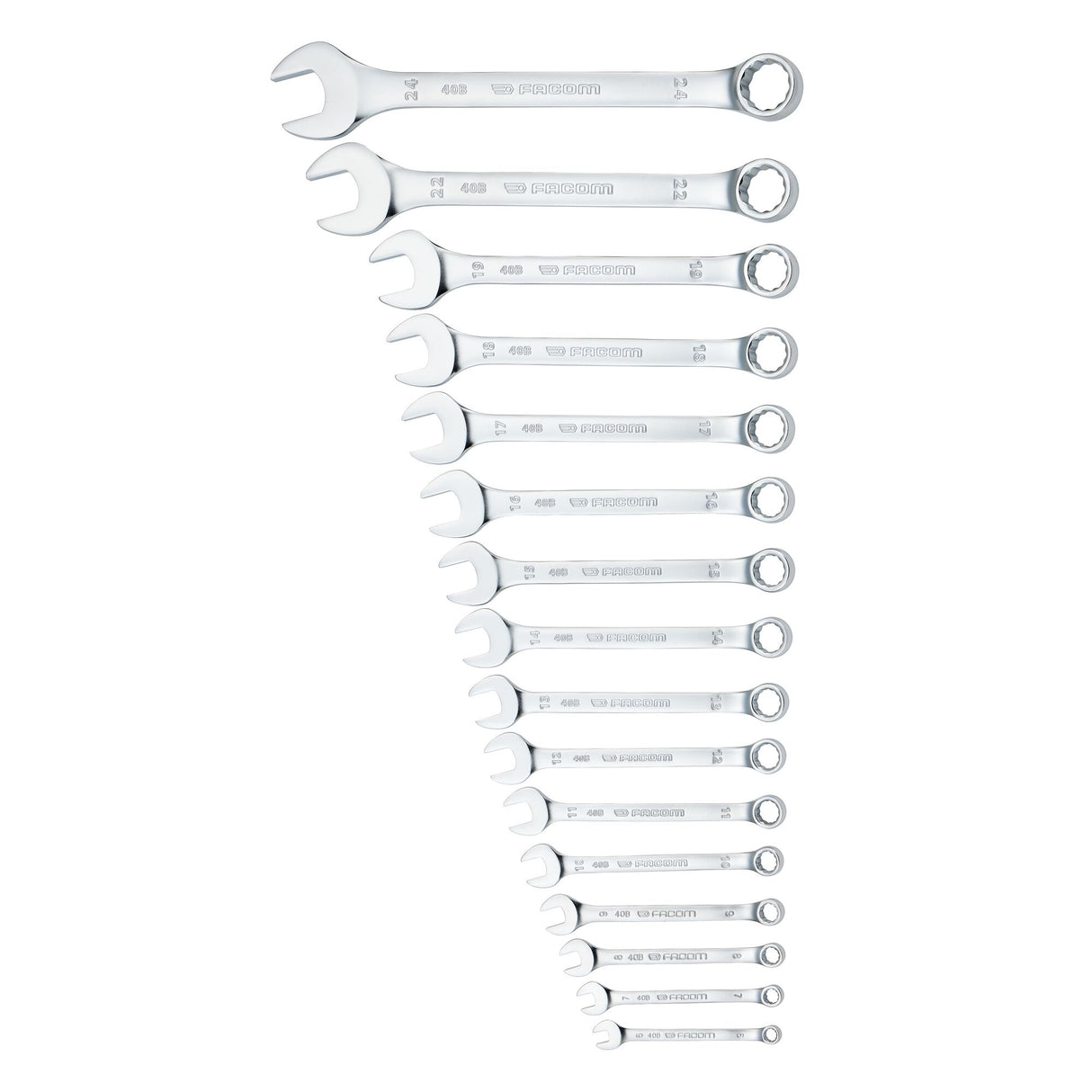 Jeu de clés mixtes - 40B - Trousse textile - 7 pièces