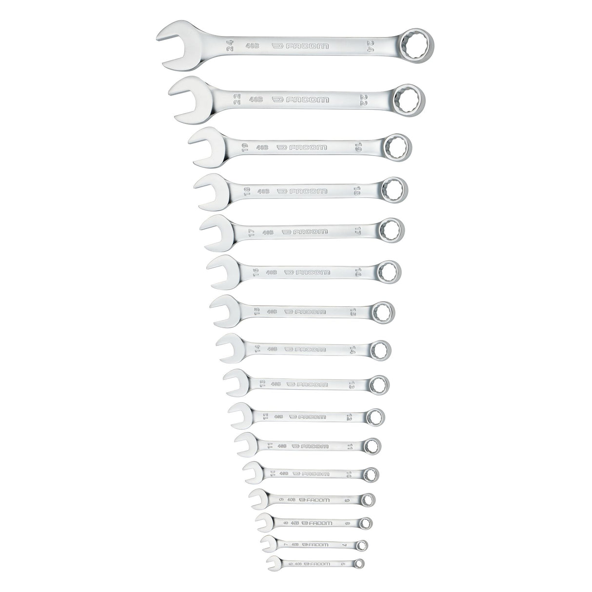 Jeu de clés mixtes - 40B - Trousse textile - 7 pièces