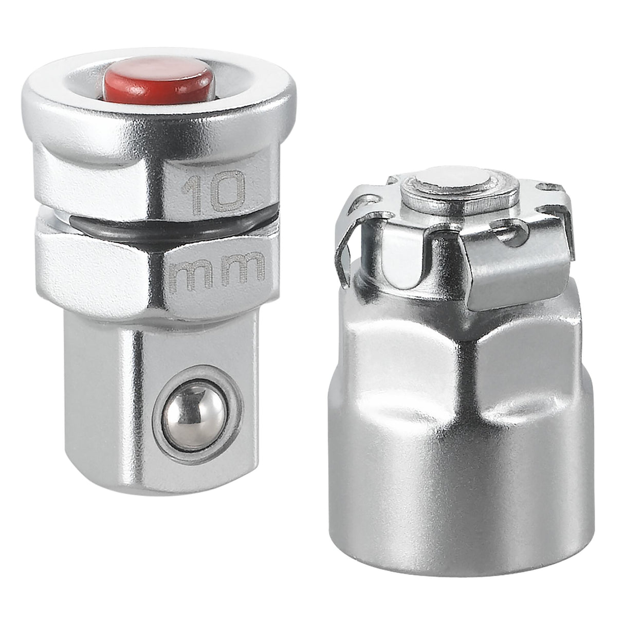 Lot de 2 adaptateurs pour clés, 10 mm vers carré 1/4"