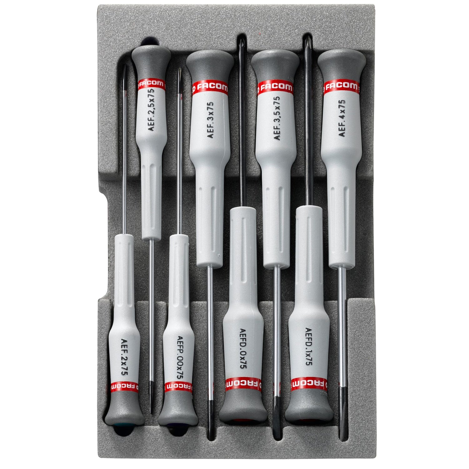 Coffret De 8 Tournevis Micro-tech® Fente / Phillips® - Facom - Aef.j3 Coffret De 8 Tournevis Micro-tech® Fente / Phillips® - Facom - Aef.j3