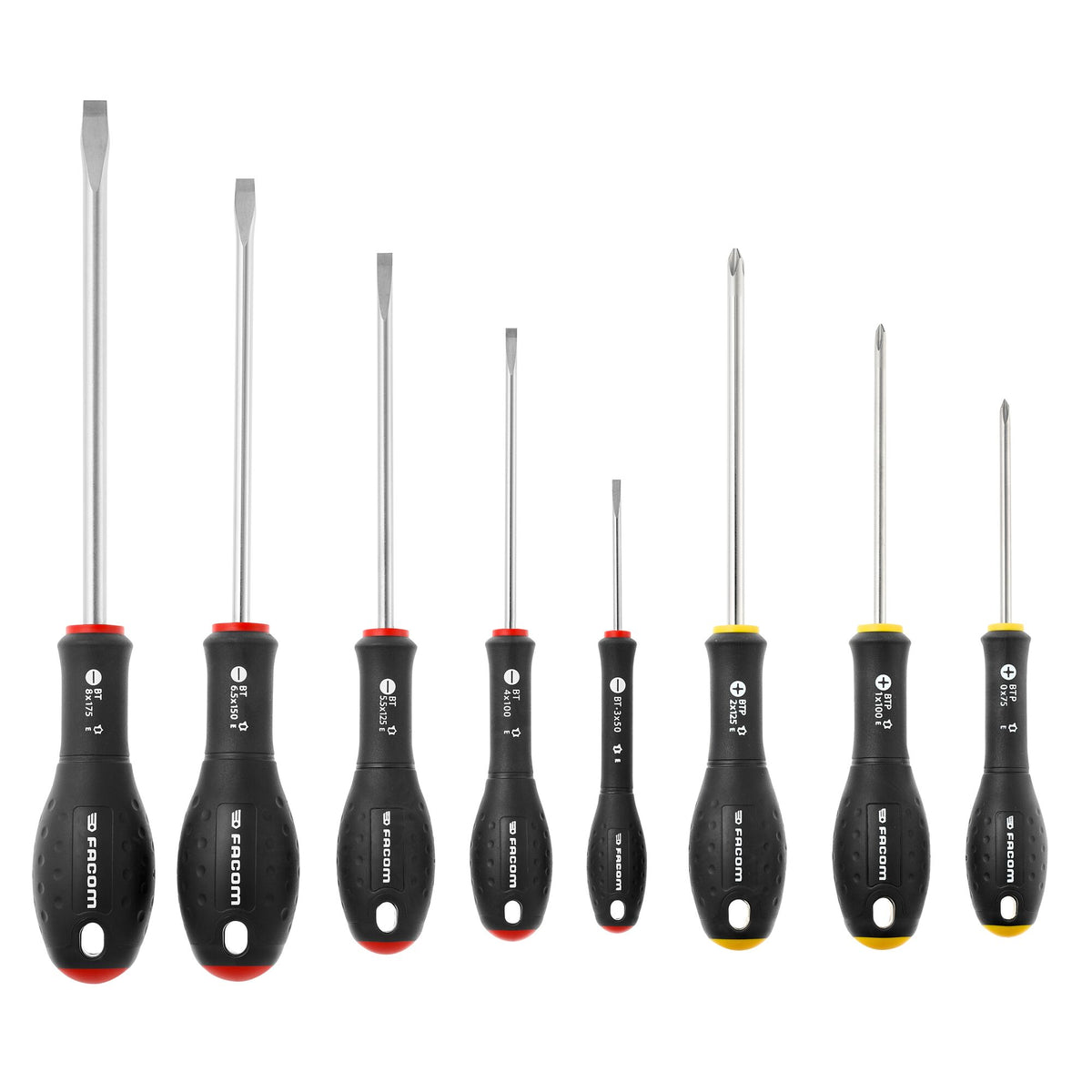 Jeu de 8 tournevis plats et Phillips®