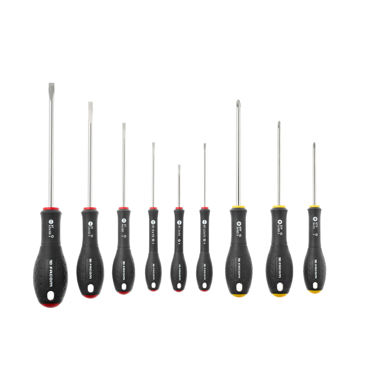 Jeu de 10 tournevis plats et Phillips®