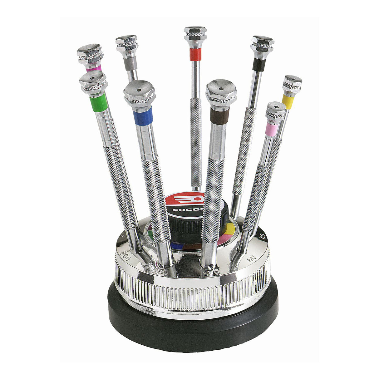 Jeu de 9 tournevis horloger pour vis à fente