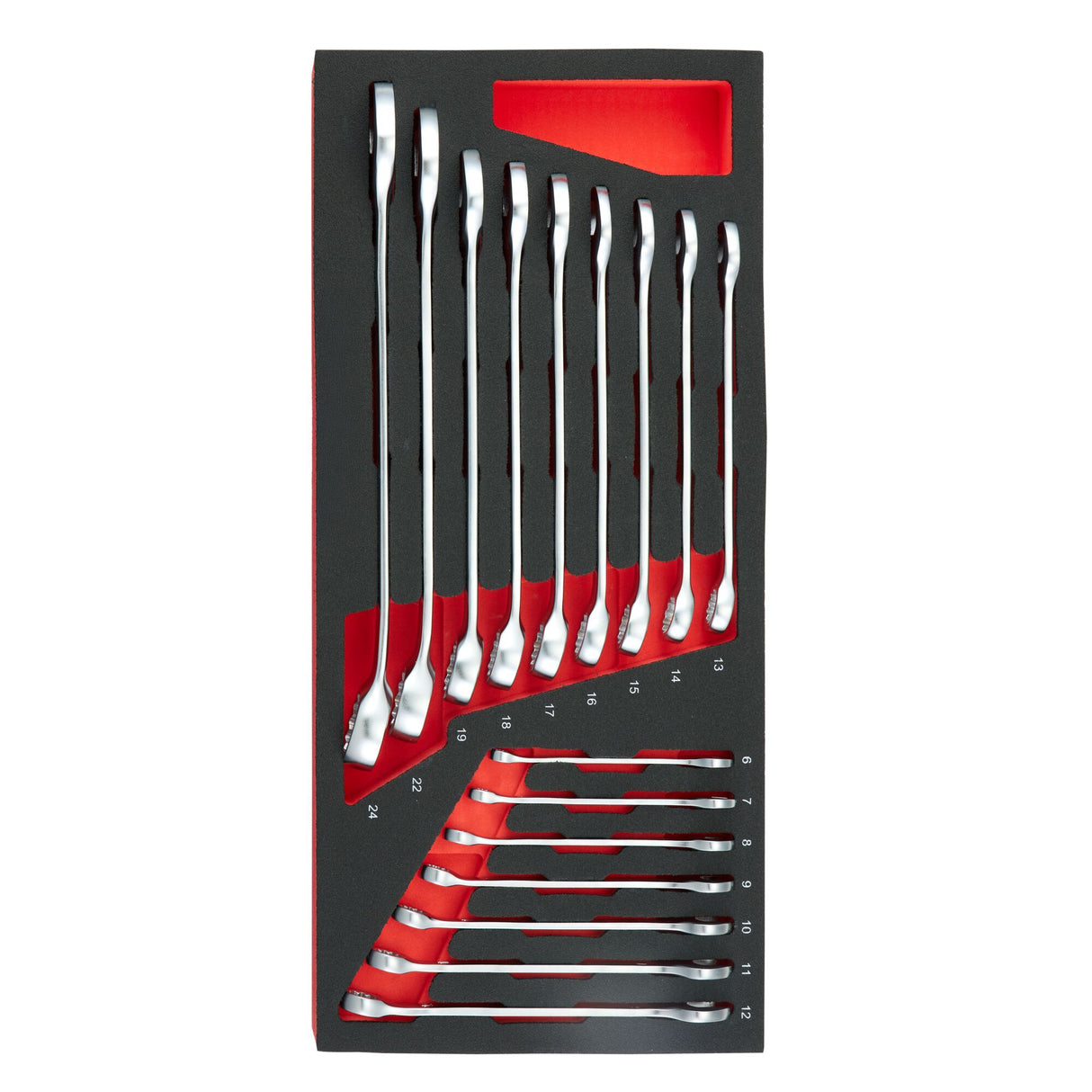 MODM.40B-16 - Clés mixtes - 40B - fines - Module mousse - 16 pièces