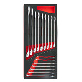 MODM.40B-16 - Clés mixtes - 40B - fines - Module mousse - 16 pièces