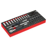 MODM.RL151-66 - Jeu de douilles 1/4 dans module mousse - 66 pièces