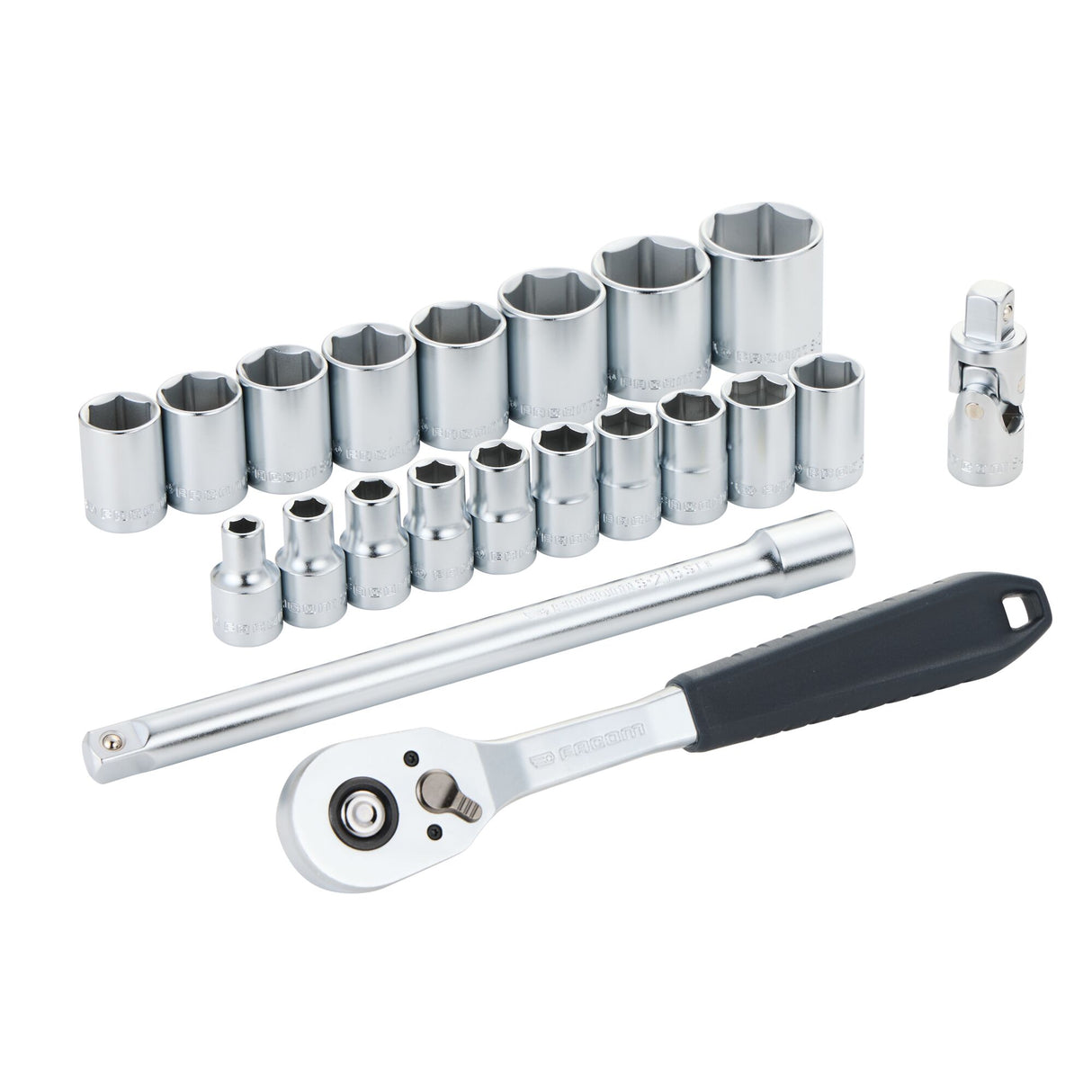 Jeu de douilles 1/4 dans module mousse - 21 pièces