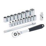 Jeu de douilles 1/4 dans module mousse - 21 pièces