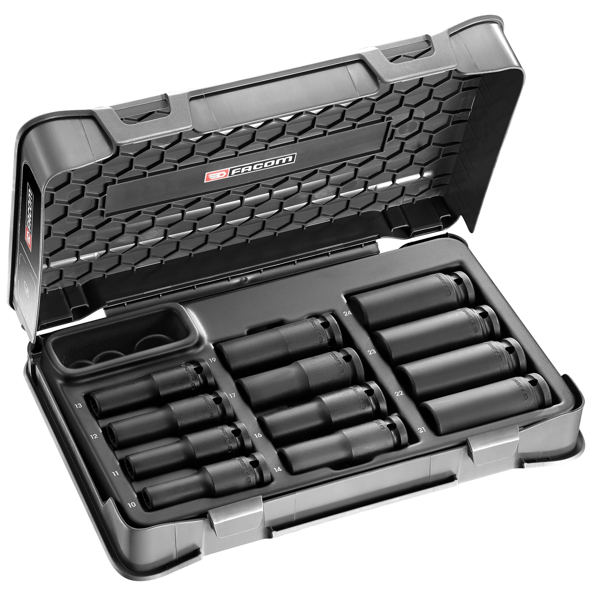 Coffret douilles 1/2' impact 12P long 10-24 mm – FACOM FRANCE