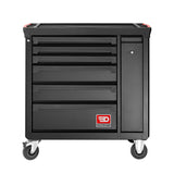 Servante ROLL 6 tiroirs + 1 tiroir vertical. Possibilité de ranger 3 modules par tiroir horizontal