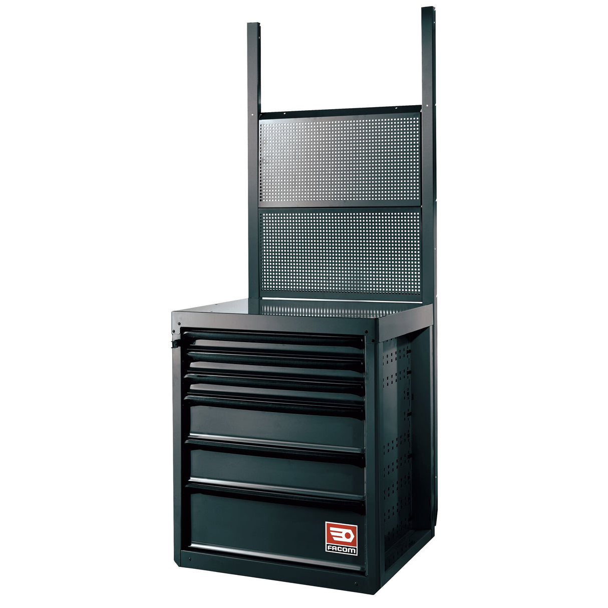 Panneau perforé pour accrochage vertical, noir