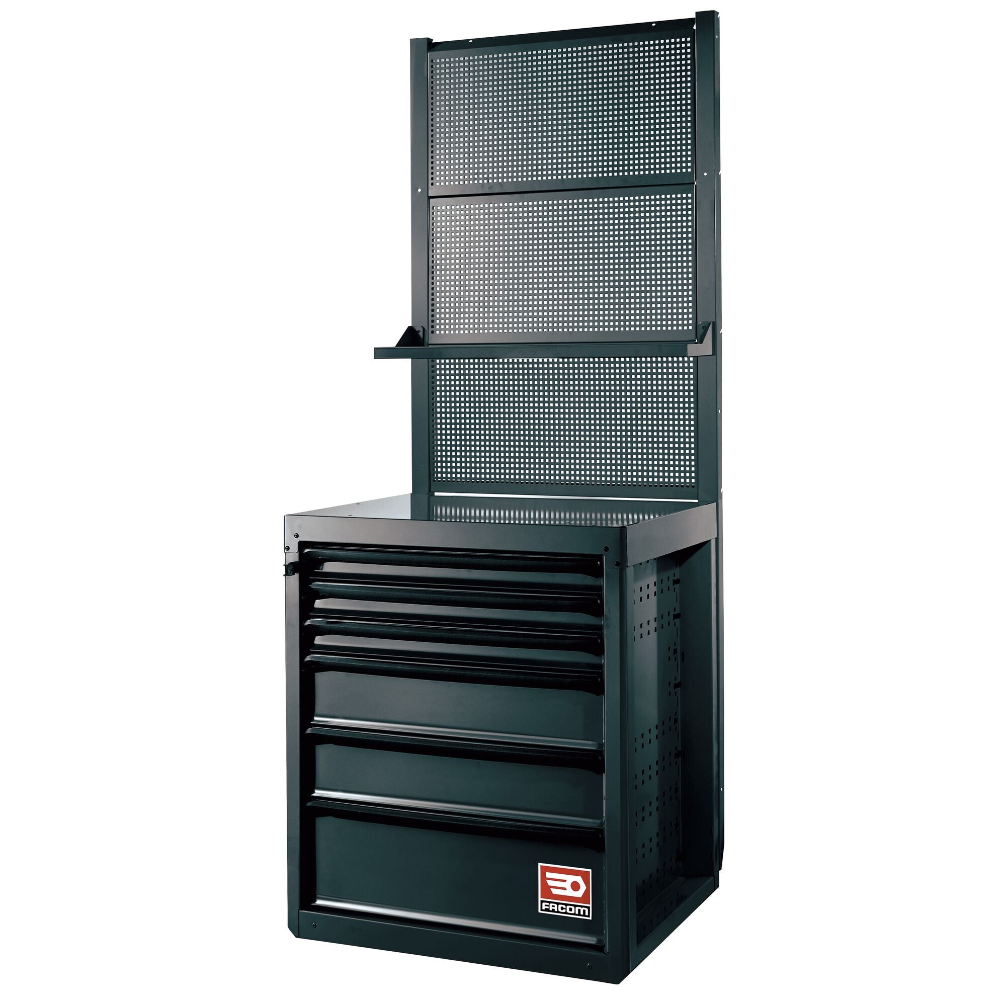 Étagère Perforée ADB Pour Outils – Noir Profond RAL 9005 – 350 X 125 Mm – Idéale Pour Rangement Mural Atelier