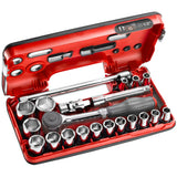 Jeu de douilles DBOX, 6 pans métriques, 1/2"